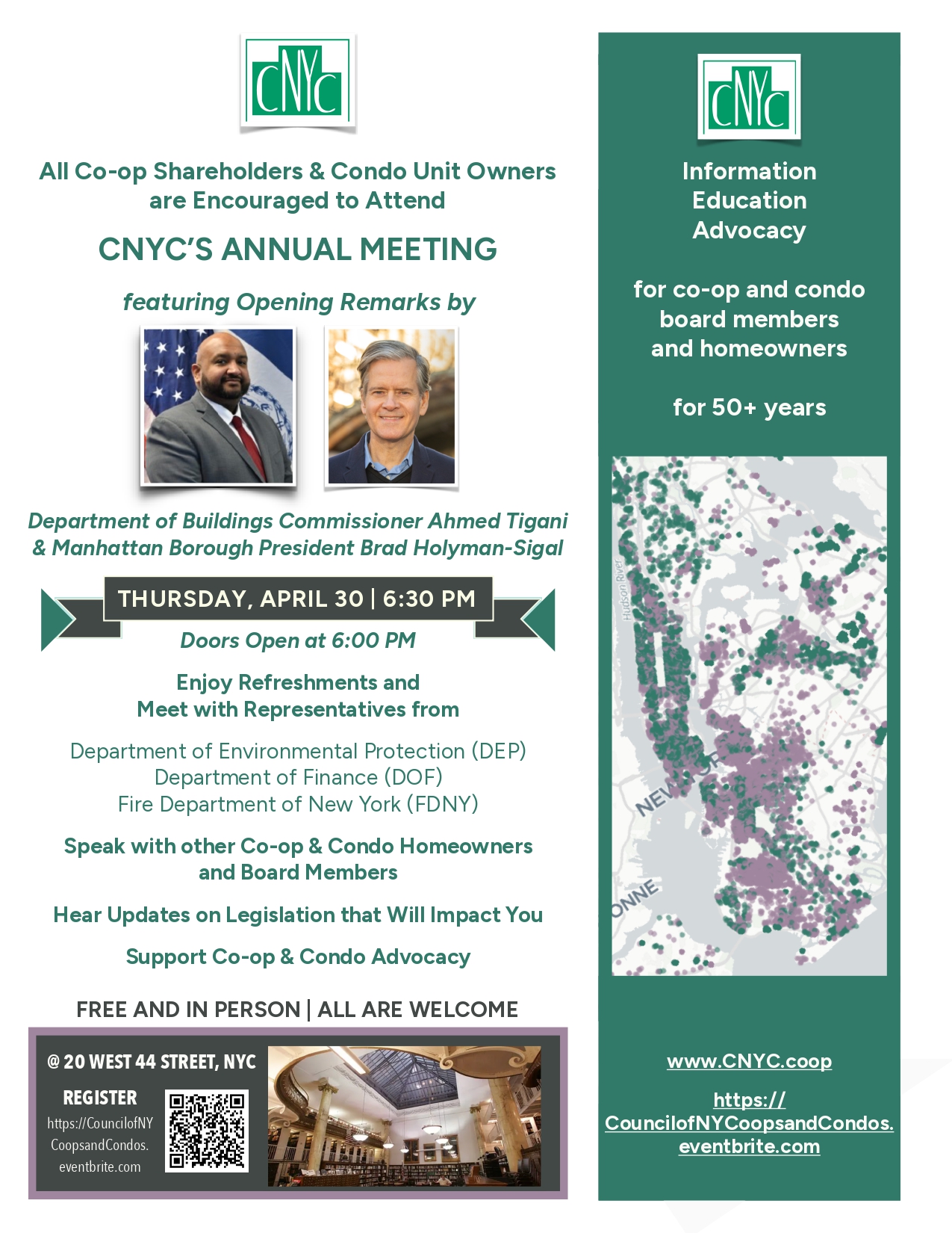 April 30 Annual Meeting